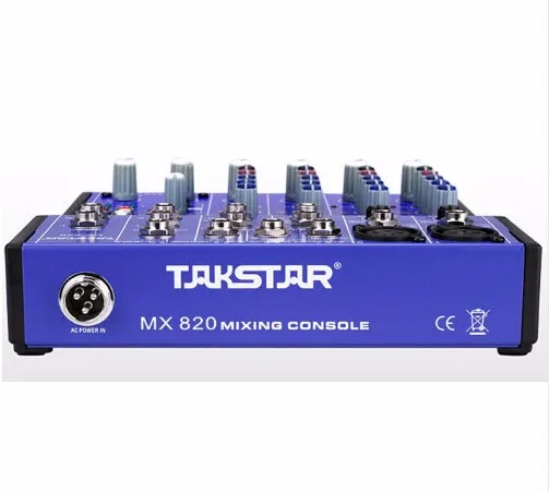 

Original TAKSTAR MX-820 Mixing System Premium 8-Input 2-Bus Mixing Console Professional Mixer Recording