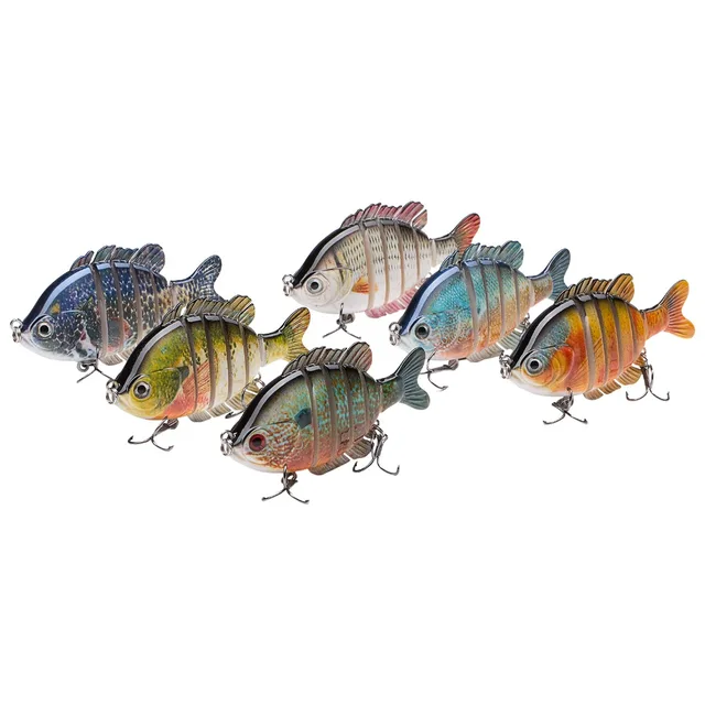  BASSDASH SwimPanfish Multi Jointed Panfish Bluegill Swimbaits  Hard Topwater Bass Lures Fishing Lure Crank Saltwater 3.5in/0.85oz : Sports  & Outdoors