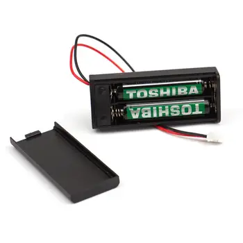 

Battery Box 2 Section AAA For Microbit Battery Case PH2.0 3V With Cover Switch With Terminal For Microbit 2 AAA Batteries Case