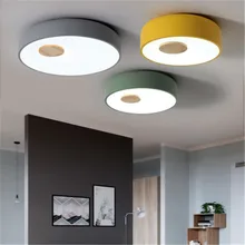 Nordic Style Wood Acryl LED CeilingLights Creative Parlor Kitchen Master Bedroom Ceiling Lamps