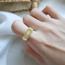

Amaiyllis S925 Sterling Silver Personality Trend Sculpture Rice Flower Openings Rings for Women Wedding Engagement Jewelry