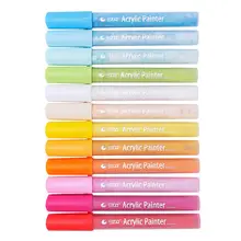 Горячее предложение 12 шт. водонепроницаемые акриловые Маркеры маркер для рисования Рисование ручка