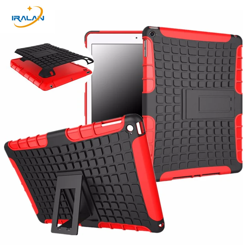 

Kids Safe Shockproof TPU+PC Case for Apple iPad Air 2 Hybrid Heavy Duty Armor Rugged Cover for ipad 6 Tablet shell+film+stylus