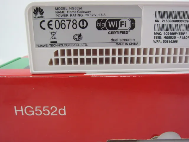 Huawei HG552D ADSL2+ модем/маршрутизатор SIP VoIPx2