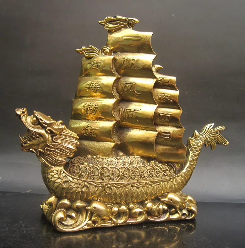 

wholesale bronze factory Large copper dragon gold