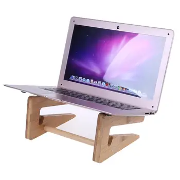 

Laptop Holder Keyboard Detachable Desk Stand Wooden Mount Foldable Portable for Apple Macbook Tablet PC Notebook 15"-17"