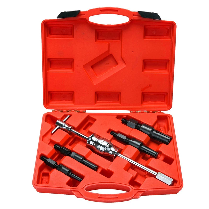 

5pcs Removal Tool Kit Blind Hole Inner Bearing Puller Kit Removal Tool Universal Cars Auto Blind Hole Slide Hammer Set