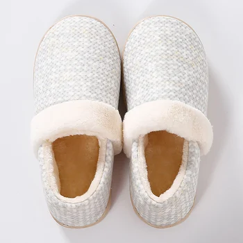 

Fashion House Slippers Winter Plus Size 43 Suede Shallow TPR Fur Slippers For Ladies Casual Short Plush Solid
