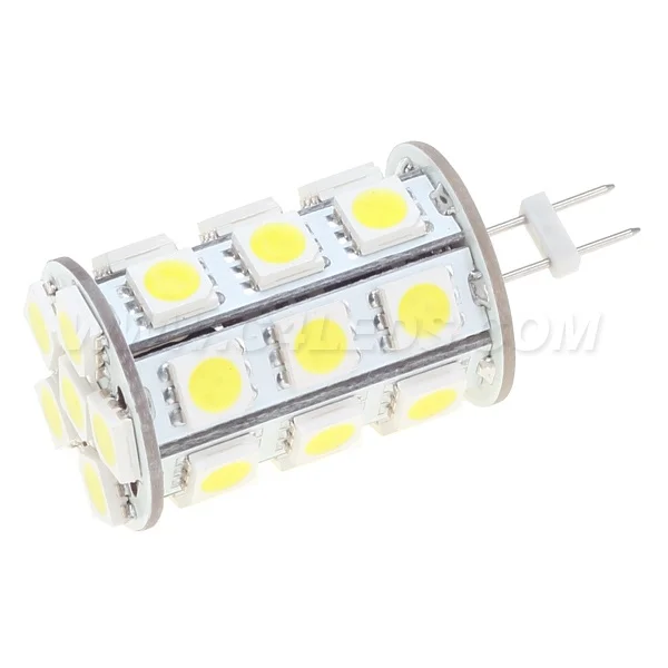 5 шт./лот 27LED затемнения G4 SMD 5050, работающего на постоянном токе 12 В в 540-594LM для морского отдыха тележки лампа