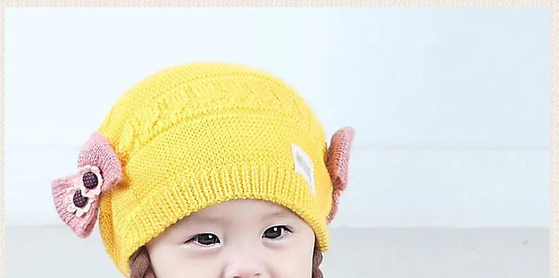 Милые детские вязаные косички для париков шапок с бантиком для девочек от 3 до 18 месяцев, детские шапки для девочек на зиму и осень