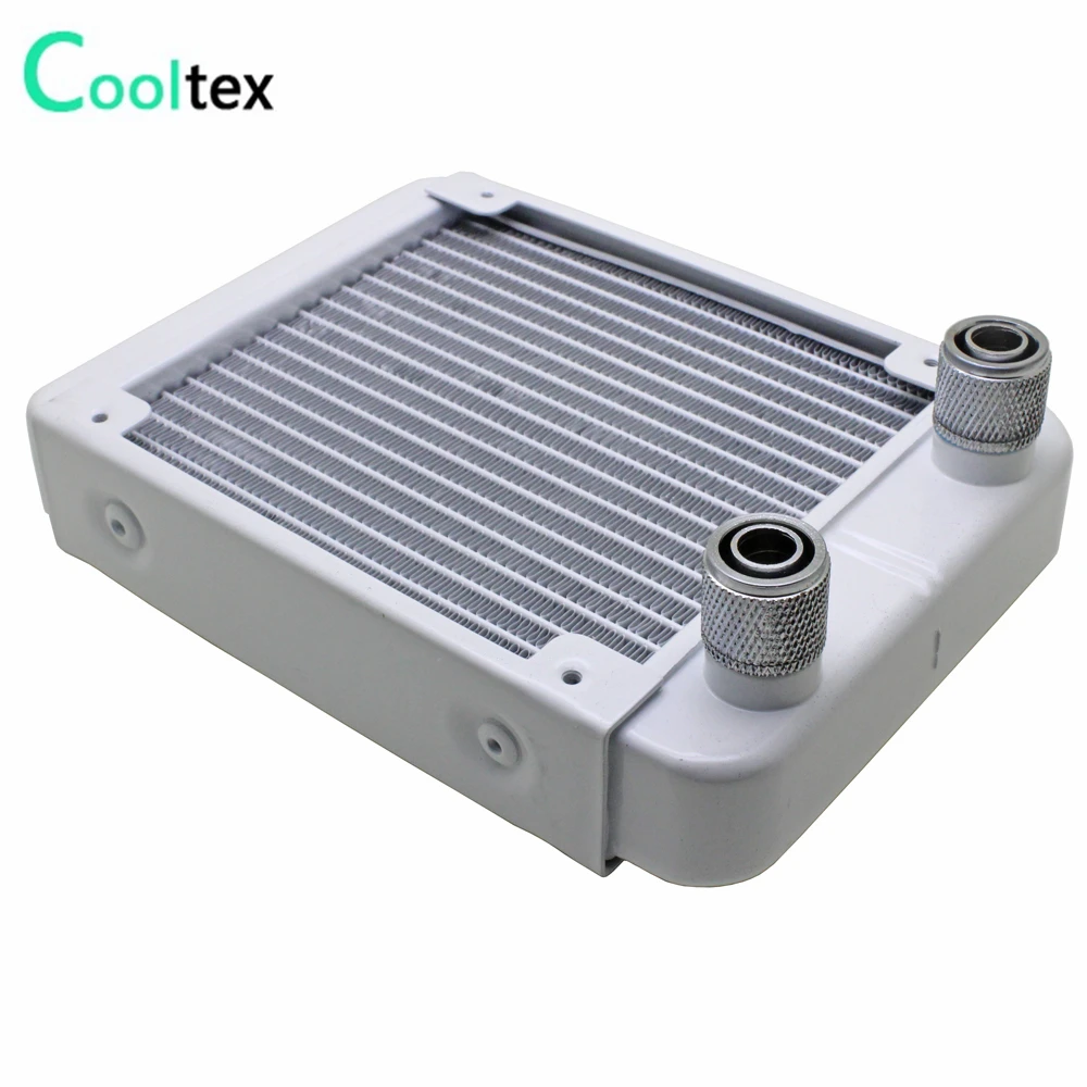100 new White 120mm Aluminum water cooling radiator cooled Screw