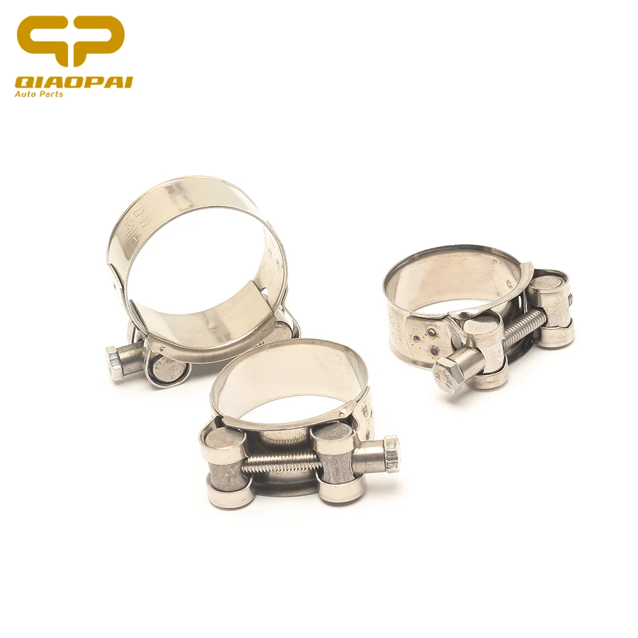 1 pc Motorcycle Dirtbike Exhaust Pipe Clamp 304 Stainless Steel Hose Clamp Circular Pipe Clamp