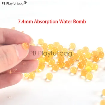 PB Playful bag Outdoor tactical equipment water bullet gun STD orange 7.4mm standard bullet plus hard water gun 1 pack QD99