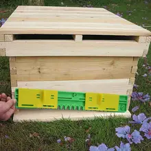 Пластиковые слайды типа улей двери пчелы анти-побега двери охранной сигнализации для пчеловодства