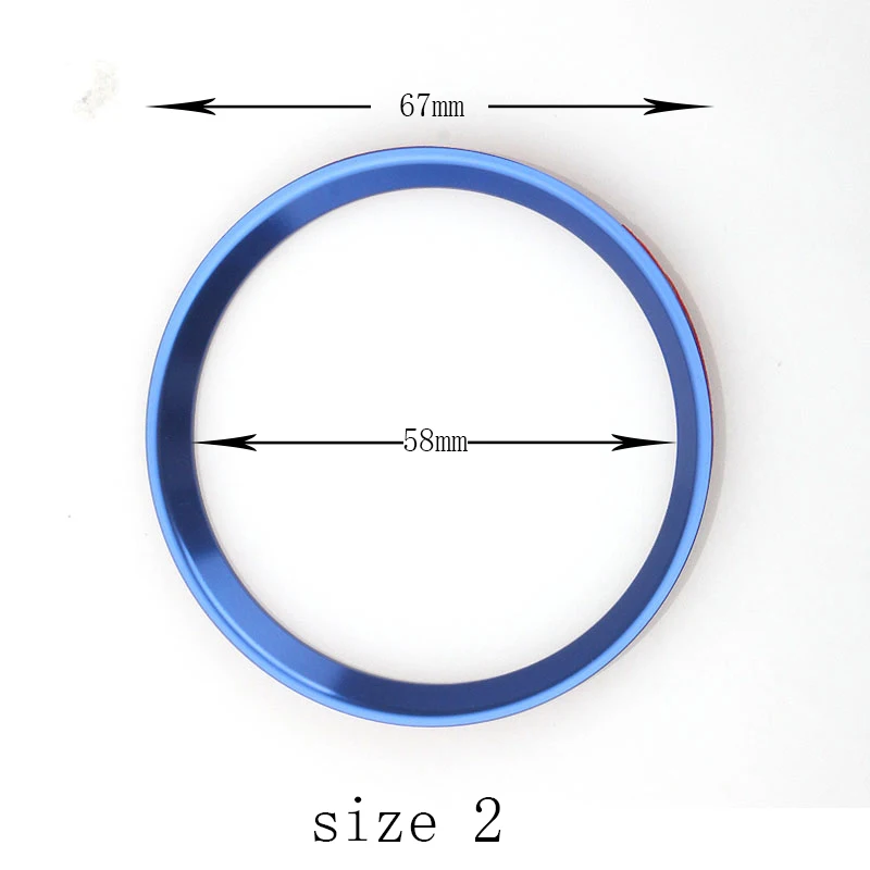 Автомобильный руль центр украшение-эмблема кольца наклейки чехол для Mercedes Benz GLE CLA GLA W213 W212 W205 W204 аксессуары - Название цвета: 58mm  blue