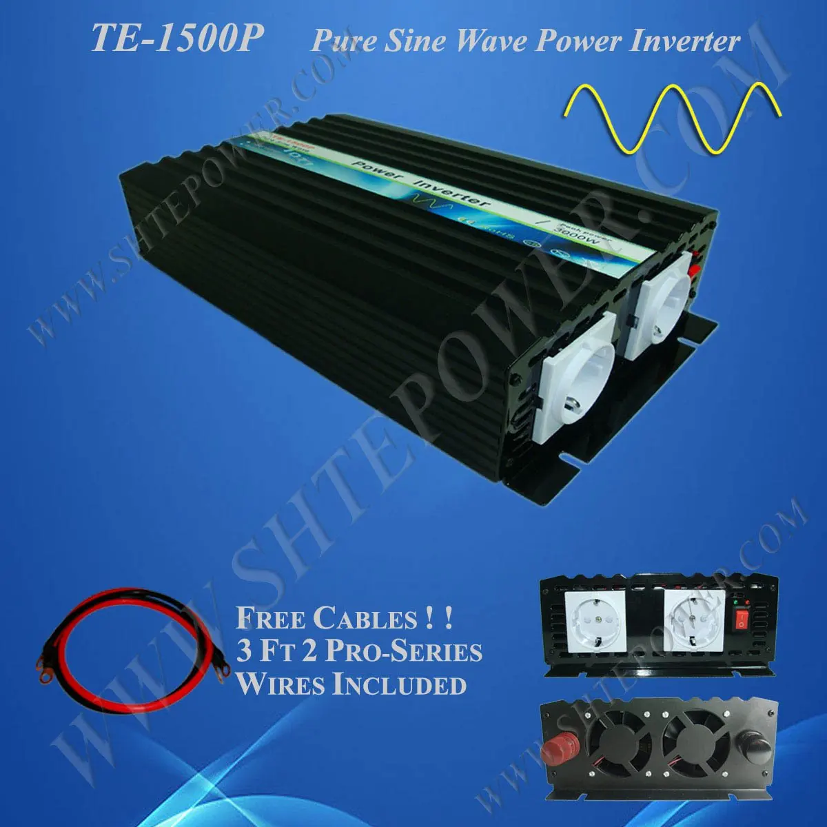 

1.5KW 48VDC to 100V/110V/120V/220V/230V/240VAC Pure Sine Wave Solar/Home Inverter