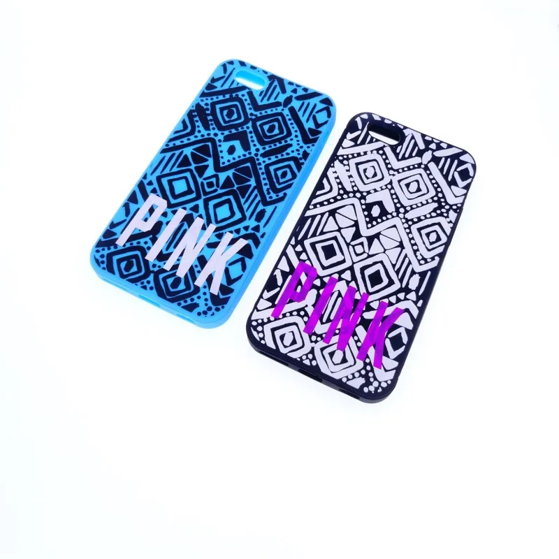 

Cool Fashion Printed Patterned PINK Letters Stripe Soft Rubber Silicone Case for iphone 6 6g 6s 4.7inch Cellphone Cover