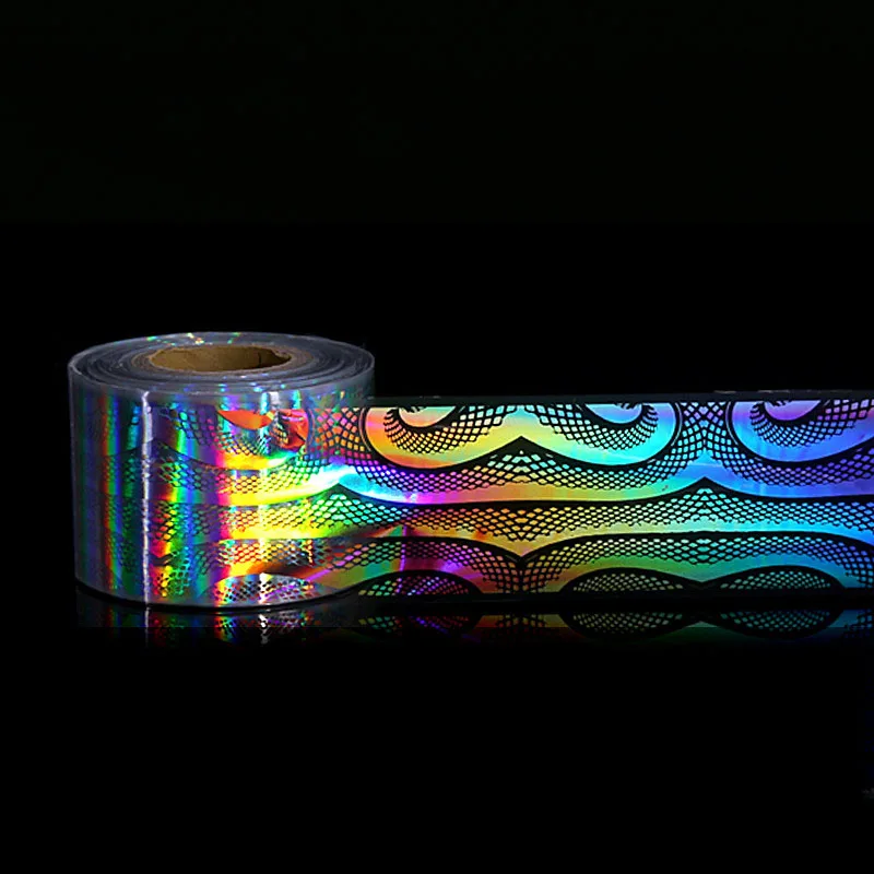 

120m*4cm 1 Roll Holographic Starry Sky Nail Foils Manicure Laser Nail Art Transfer Sticker DIY Nail Decorations