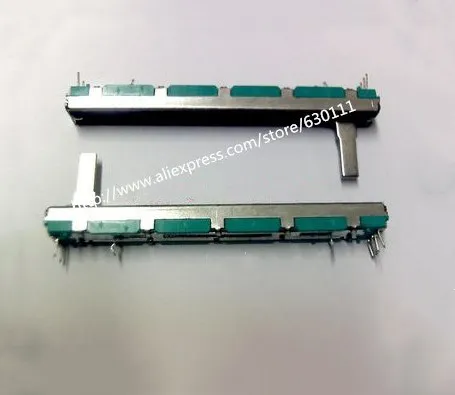 5 шт. потенциометр B10K B20K B50K оригинальный смеситель fader 75 мм B10KX2 * 2 2|Потенциометры| |
