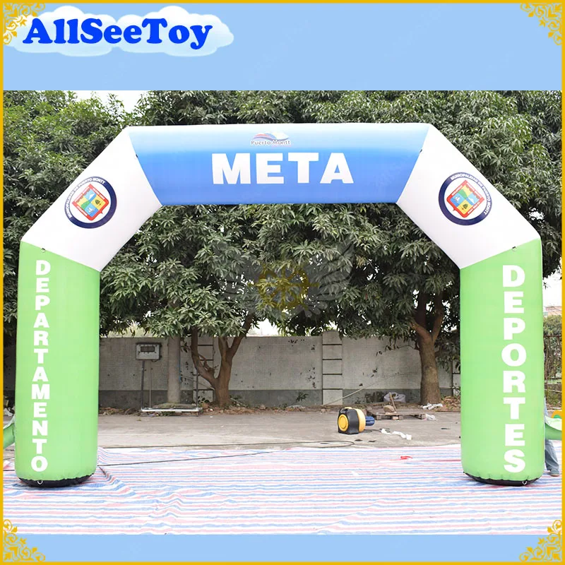 

PVC 5 m Inflatable Arch Inflatable Sports Archway Start Finish Line for Events Air Blower Included