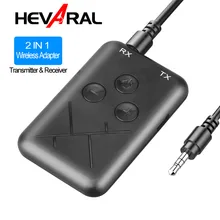 Hevaral Bluetooth 4,2 адаптер 2 в 1 Bluetooth приемник и передатчик ТВ 3,5 мм AUX музыка стерео аудио разъем беспроводной адаптер