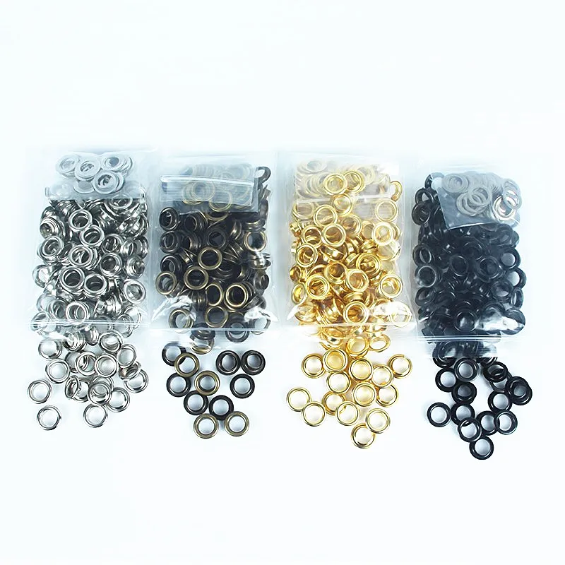 50Pcs+1set tools 3.5-10mm Metal Eyelets with Grommet for Leathercraft Shoe Belt DIY Scrapbooking Cap Bag Tag Clothes Accessories eyelet grommet ring eyelet grommet ring kit grommet eyelet kit