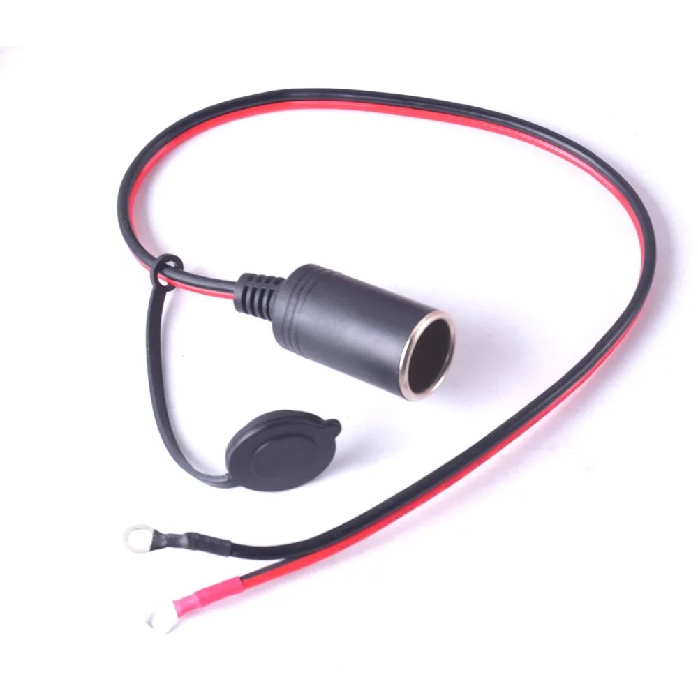 Car Cigarette Lighter Socket Plug Hard Wired Cigar Adapter with Eyelet