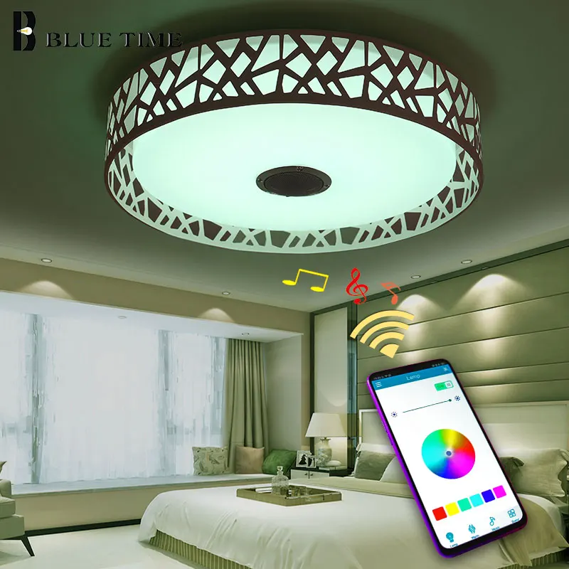 Креативная простая современная светодиодная люстра Lustre с Bluetooth управлением