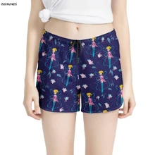 INSTANTARTS Фея узор женские шорты для йоги дышащие летние спортивные шорты Бег Пеший Туризм Прогулки Тренажерный зал брюки для девочек