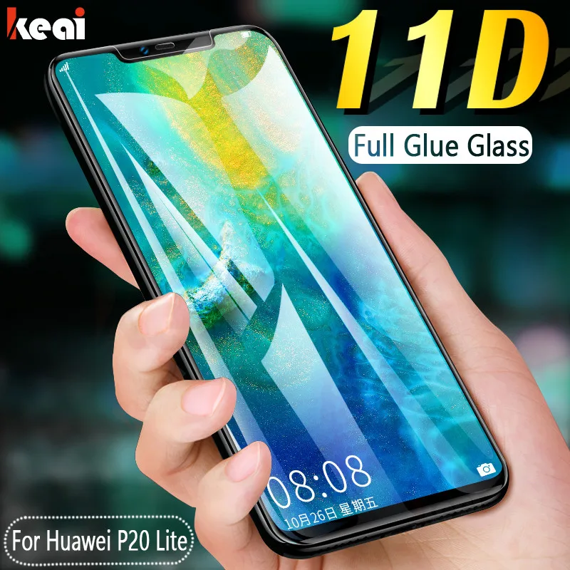 

11D Full Glue Screen Protector Glass For Huawei Mate 20 Lite 10 Pro Tempered Glass For Huawei P20 Lite Pro P Smart 2019 Glass