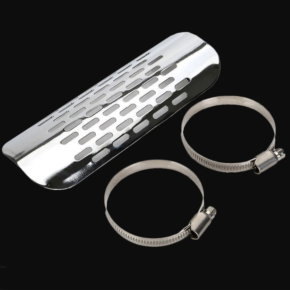 

Motorcycle Exhaust Muffler Heat Shield Cover Chopper Cruiser