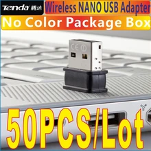 50 шт./лот Tenda W311MI NANO 150 Мбит/с Wi-Fi, Беспроводной-N WLAN 150N USB2.0 переходник адаптер сетевой адаптор, экспресс