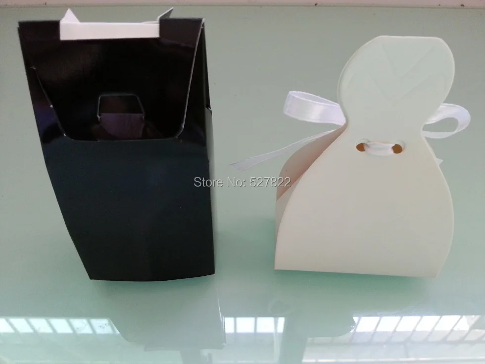 4000pcs (2000 pairs) X Bride and Groom Wedding Favor Boxes and gift box candy box with Ribbon Free Shipping3