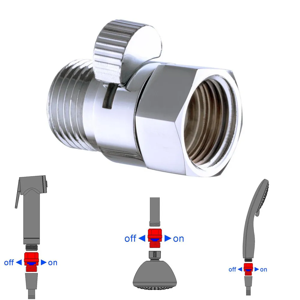 Латунный клапан управления потоком душа снижение давления воды для биде спрей или ручной переключатель для душа выключить переключатель