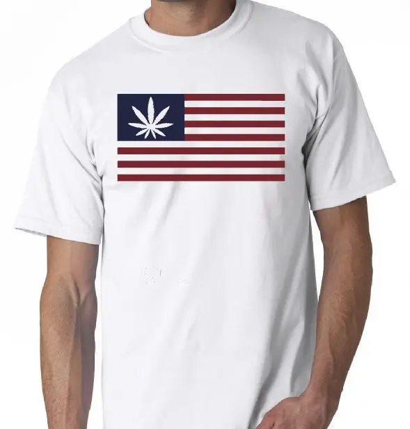 America FlagBake Pot Joint Weed Bong Graphic Shirt T shirt T Shirts