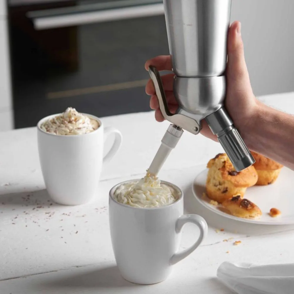 Алюминиевый кремовый Виппер 500 мл десертный диспенсер для масла в бутылке необычный набор инструментов для приготовления кофе с уплотнительными насадками