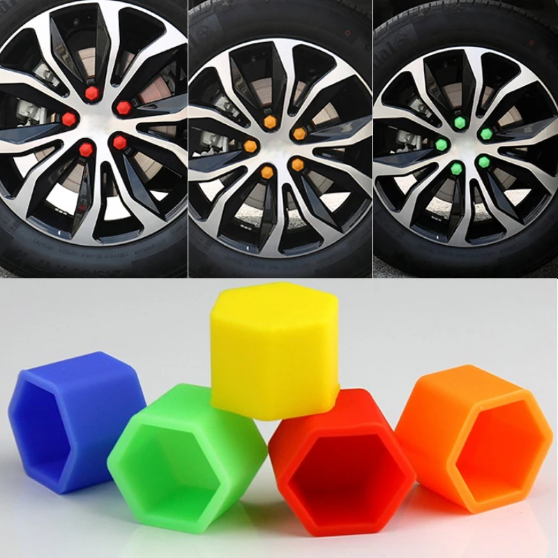 

20pcs/lot 17/19/21mm Tyre Wheel Hub Covers Wheel Nuts Covers Protection Caps Tire Wheel Screw Bolts Nut Caps Hub Screw Protector