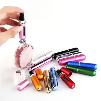 

5ML Mini Refillable Fashion Aluminum Star Shape Portable Travel Perfume Spray Empty Bottle Glass Perfume Cosmetics Sprayer