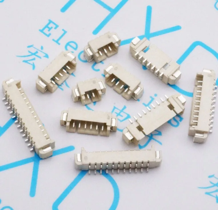

100Pcs 1.25mm Pitch SMD Connector Horizontal Plug-in Base 2P ~ 10P Selectable