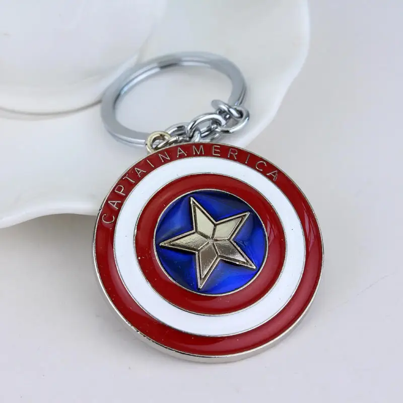 Горячая Marvel комикс супергерой Капитан Америка Брелки Брелок Мстители аксессуары подарок брелок