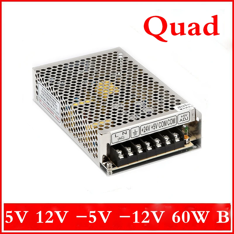 

60W B Quad output 5V 12V -5 -12v Switching power supply AC to DC
