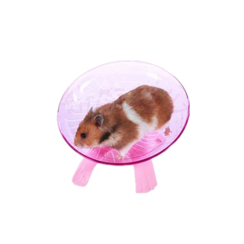 Houkiper модные мыши карликовые хомяки маленькие домашние животные диск для бега летающая тарелка колесо для упражнений синий розовый два цвета на выбор