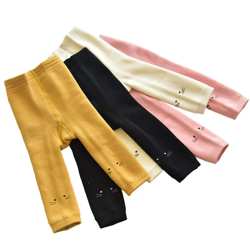 

Autumn and winter children's leggings thickening girls nine pants baby terry children's pantyhose female baby