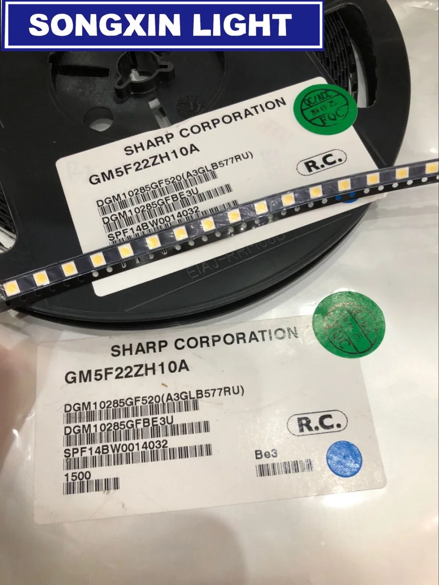 50 шт. для SHARP LED TV ЖК подсветка телевизора светодиодная 1 Вт 3 в 3535 3537 холодный белый