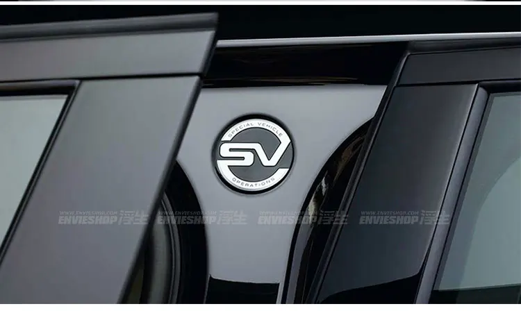 SV SVR специальная автомобильная Операционная эмблема автобиография Автомобильная решетка значок ручка передач логотип багажник наклейка для Land Rover Range Rover