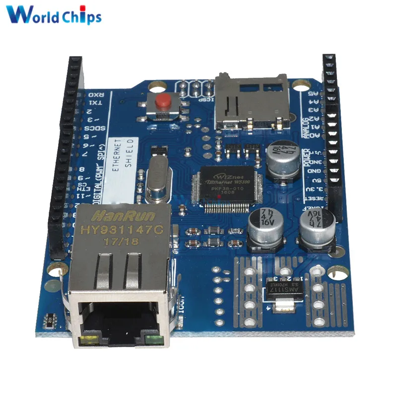 Сетевая плата Lan Ethernet W5100 R3 Shield Module Micro SD TCP/IP для Arduino UNO Duem Mega 2560 One|lan ethernet|development boardlan