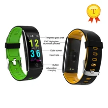 Новая модель цветной экран умный браслет с кровяным давлением монитор сердечного ритма функция фитнес-трекер smartband для iphone 8 x