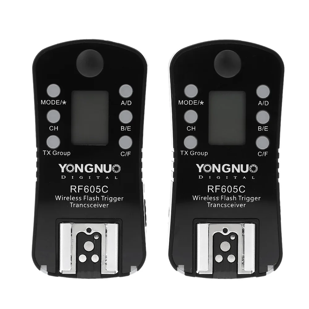 YONGNUO RF605C RF605C RF 605C RF605 C беспроводной триггер вспышки и спуск затвора 16 каналов для камер Canon DLSR триггер вспышки