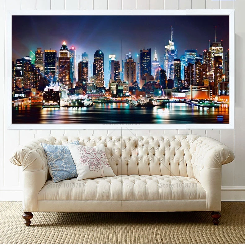 

5D Diy diamond painting cross stitch Night city diamond mosaic diamond embroidery animals Cross-stitch Needlework dmc icon