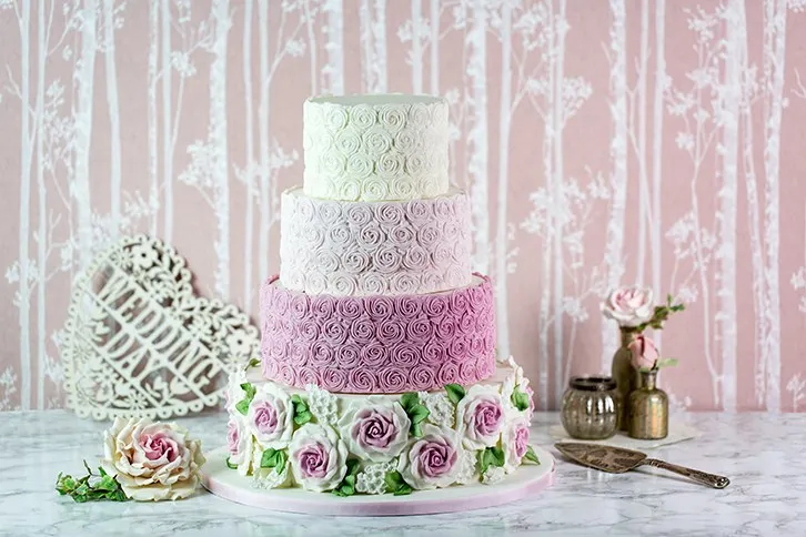 37*12 см сахарная Роза Плесень DIY свадебная форма для торта на день рождения помадка формы силиконовые формы для 3D ремесла украшения торта инструменты K192